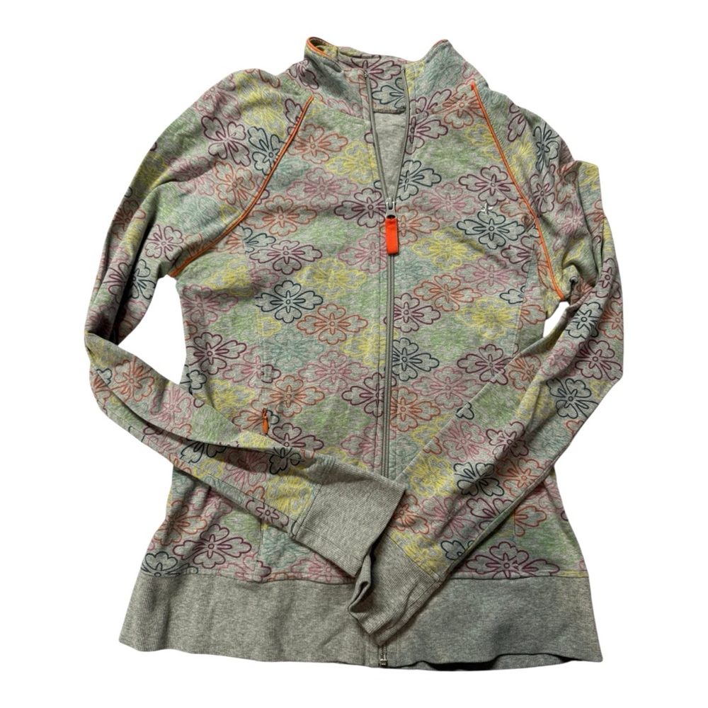 Old Navy Multicolor Floral Zip-Up‎ Hoodie